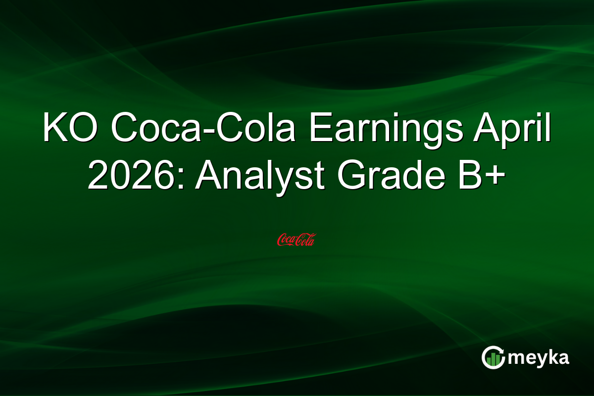 KO Coca-Cola Earnings April 2026: Analyst Grade B+