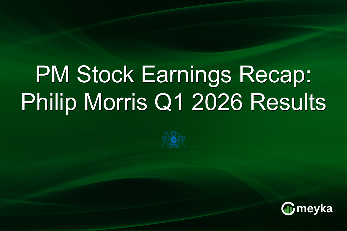 PM Stock Earnings Recap: Philip Morris Q1 2026 Results