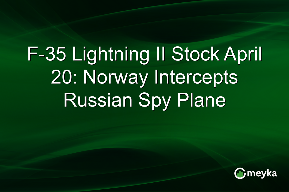 F-35 Lightning II Stock April 20: Norway Intercepts Russian Spy Plane