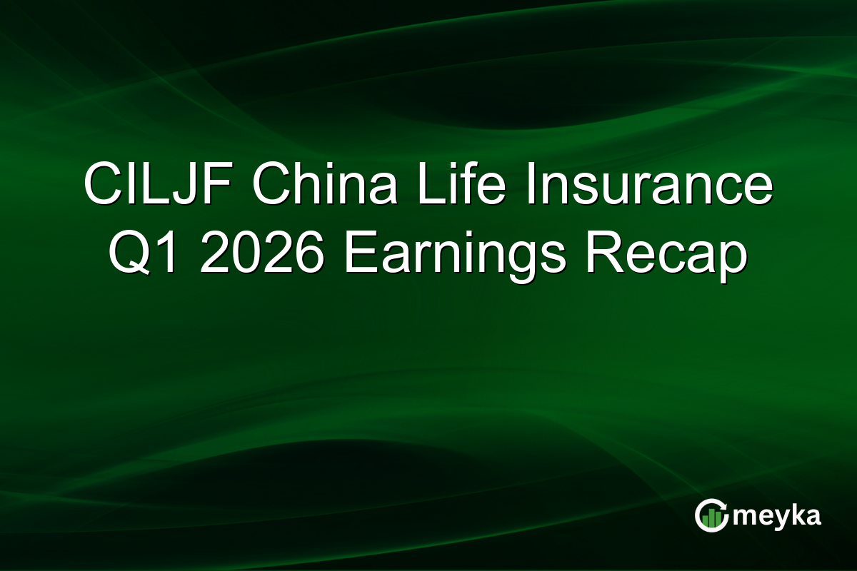 CILJF China Life Insurance Q1 2026 Earnings Recap
