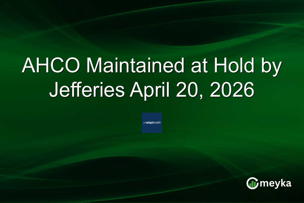 AHCO Maintained at Hold by Jefferies April 20, 2026