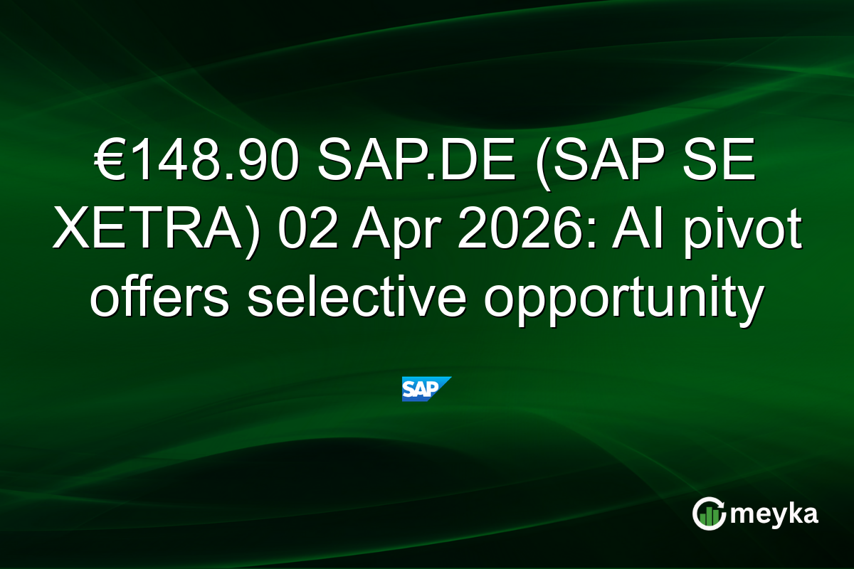 €148.90 SAP.DE (SAP SE XETRA) 02 Apr 2026: AI pivot offers selective opportunity