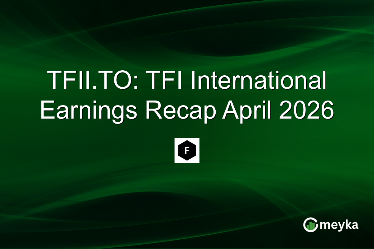 TFII.TO: TFI International Earnings Recap April 2026