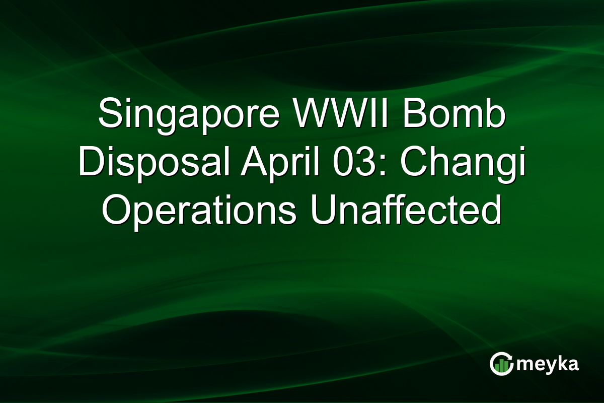 Singapore WWII Bomb Disposal April 03: Changi Operations Unaffected