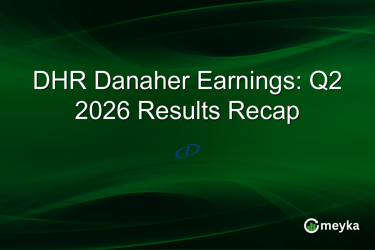 DHR Danaher Earnings: Q2 2026 Results Recap