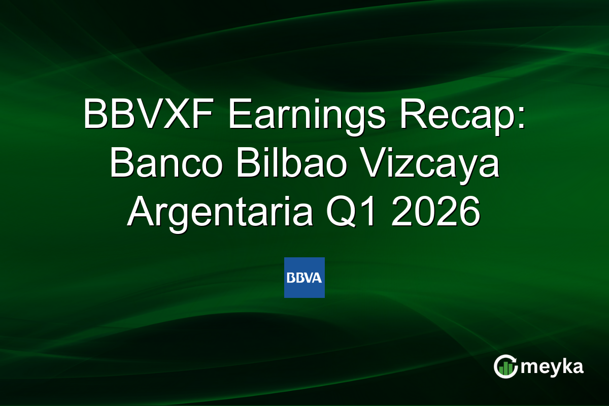 BBVXF Earnings Recap: Banco Bilbao Vizcaya Argentaria Q1 2026