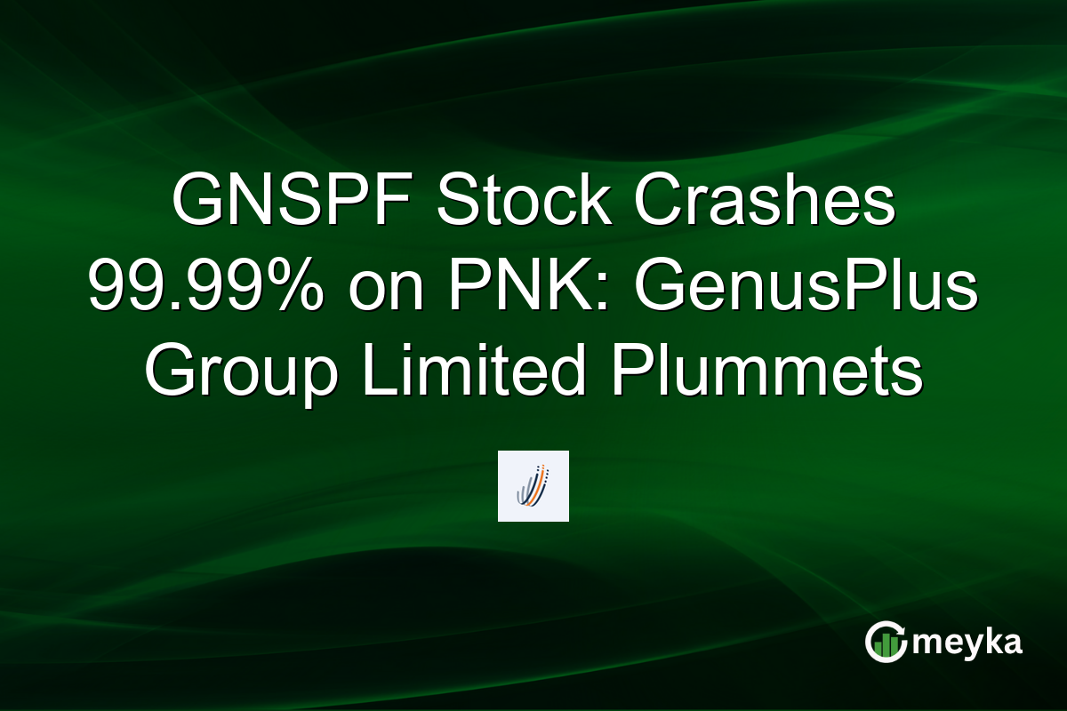 GNSPF Stock Crashes 99.99% on PNK: GenusPlus Group Limited Plummets