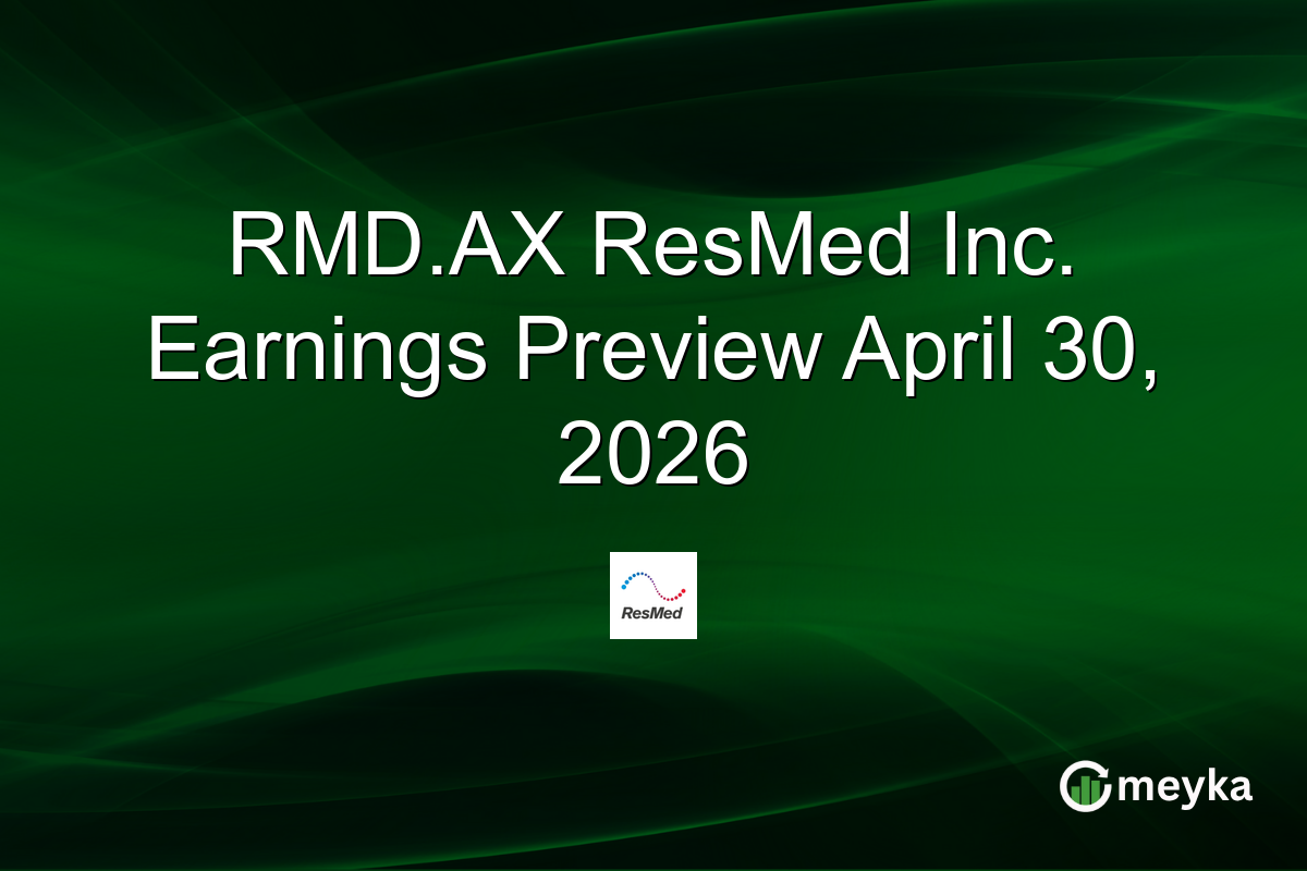 RMD.AX ResMed Inc. Earnings Preview April 30, 2026