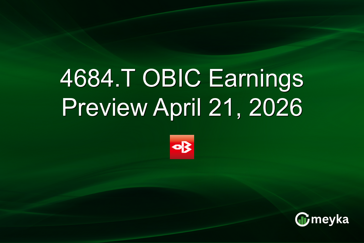 4684.T OBIC Earnings Preview April 21, 2026