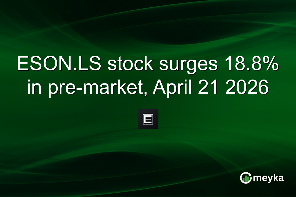 ESON.LS stock surges 18.8% in pre-market, April 21 2026