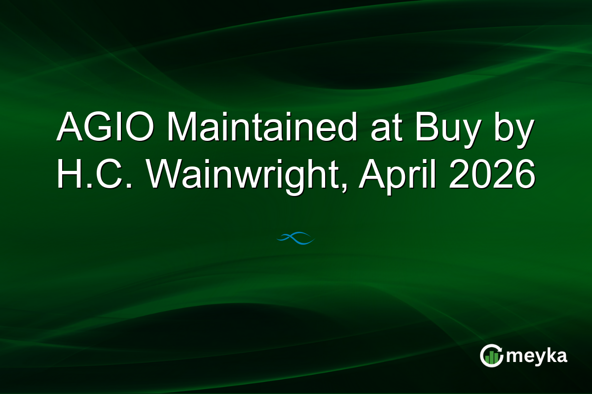 AGIO Maintained at Buy by H.C. Wainwright, April 2026
