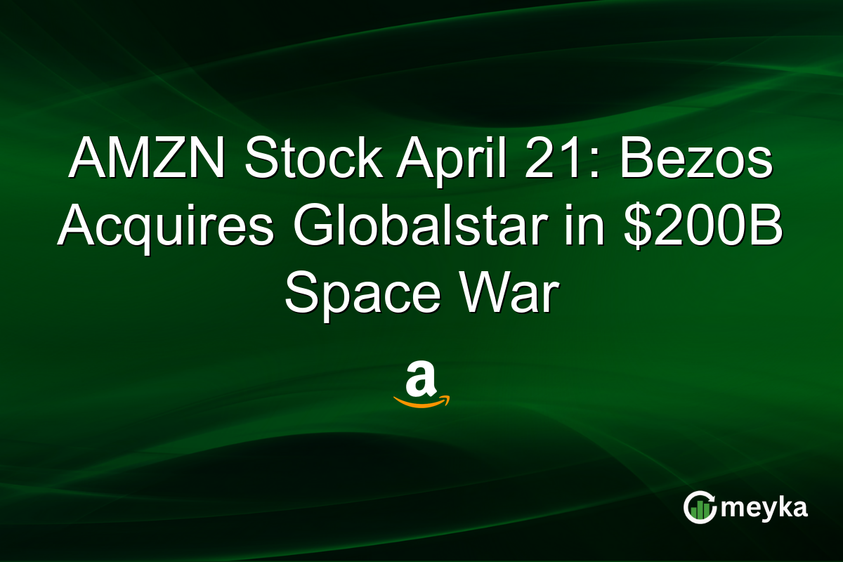 AMZN Stock April 21: Bezos Acquires Globalstar in $200B Space War