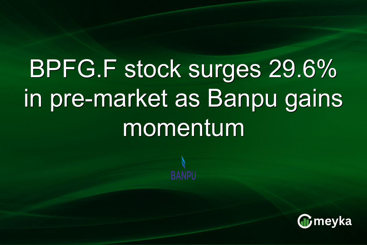 BPFG.F stock surges 29.6% in pre-market as Banpu gains momentum