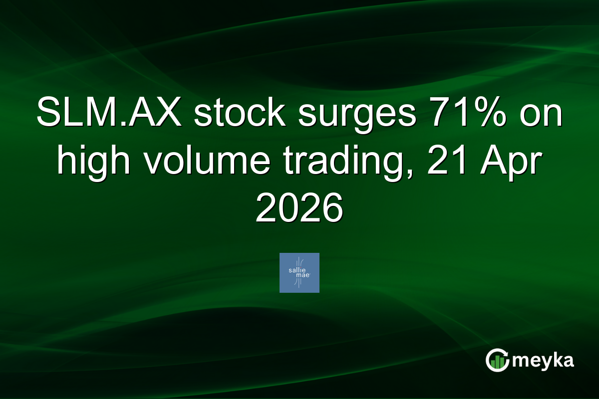 SLM.AX stock surges 71% on high volume trading, 21 Apr 2026