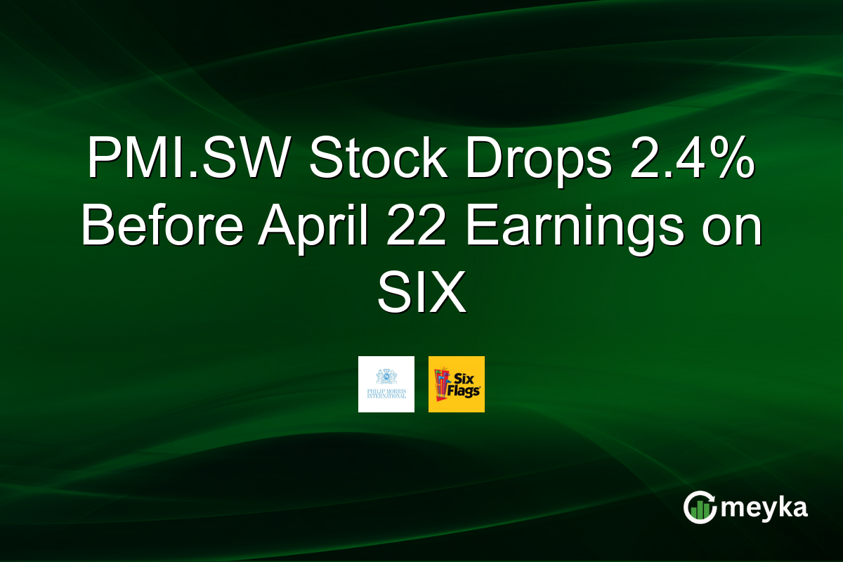 PMI.SW Stock Drops 2.4% Before April 22 Earnings on SIX
