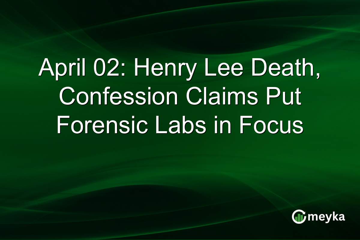 April 02: Henry Lee Death, Confession Claims Put Forensic Labs in Focus