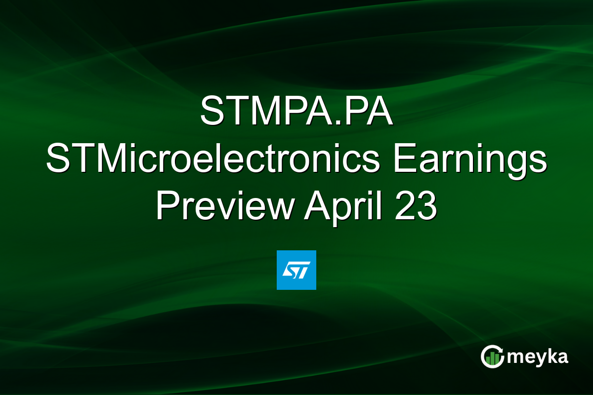 STMPA.PA STMicroelectronics Earnings Preview April 23