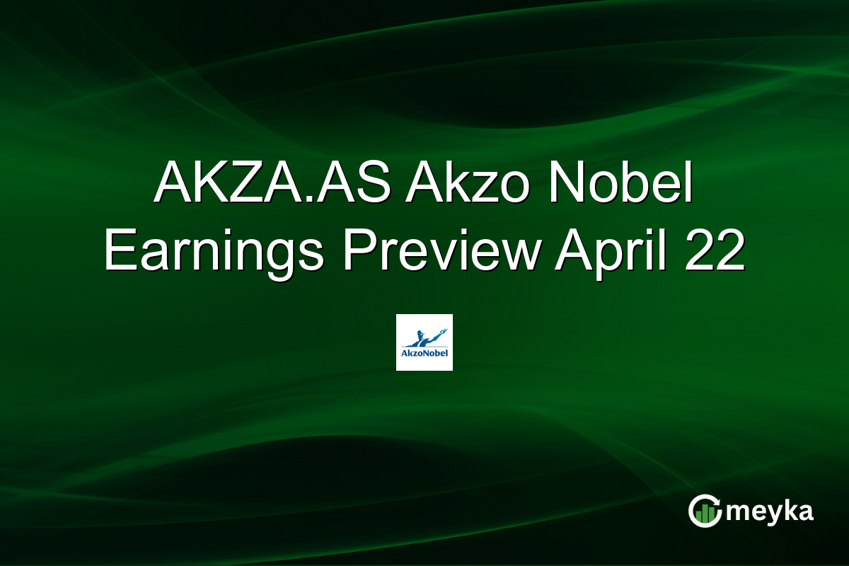 AKZA.AS Akzo Nobel Earnings Preview April 22