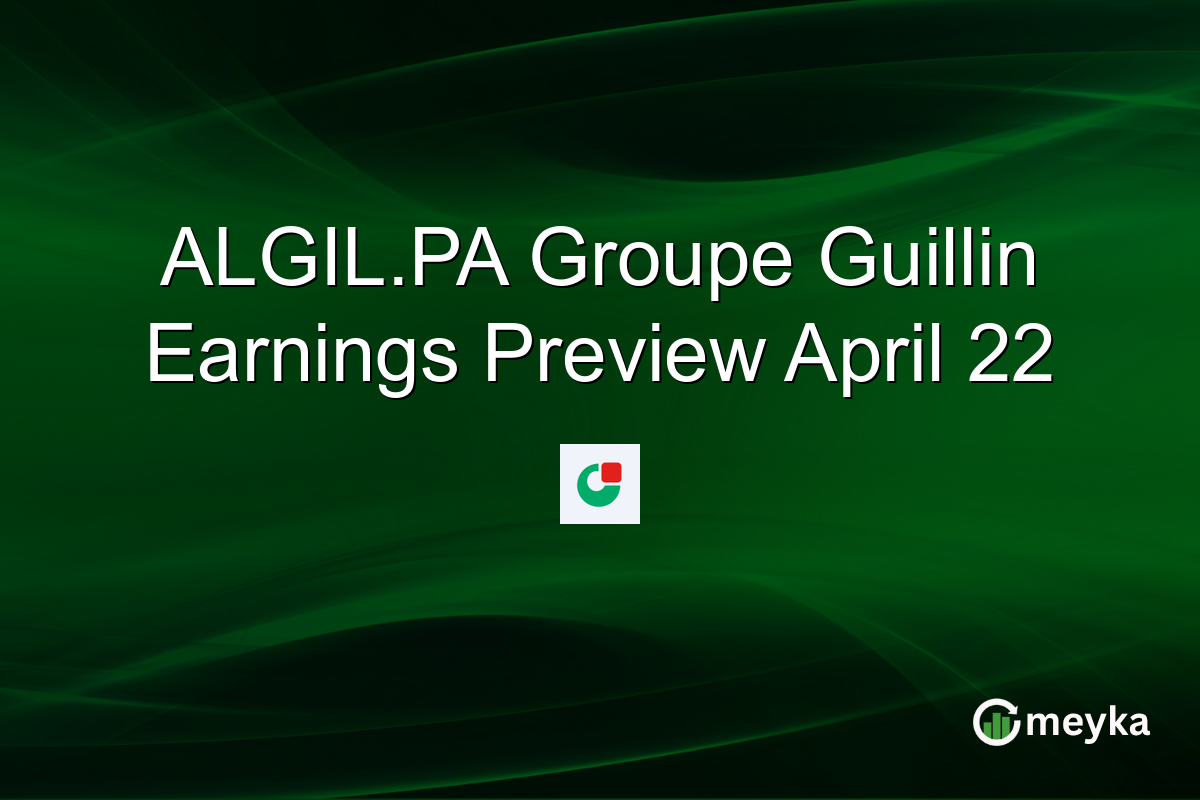 ALGIL.PA Groupe Guillin Earnings Preview April 22