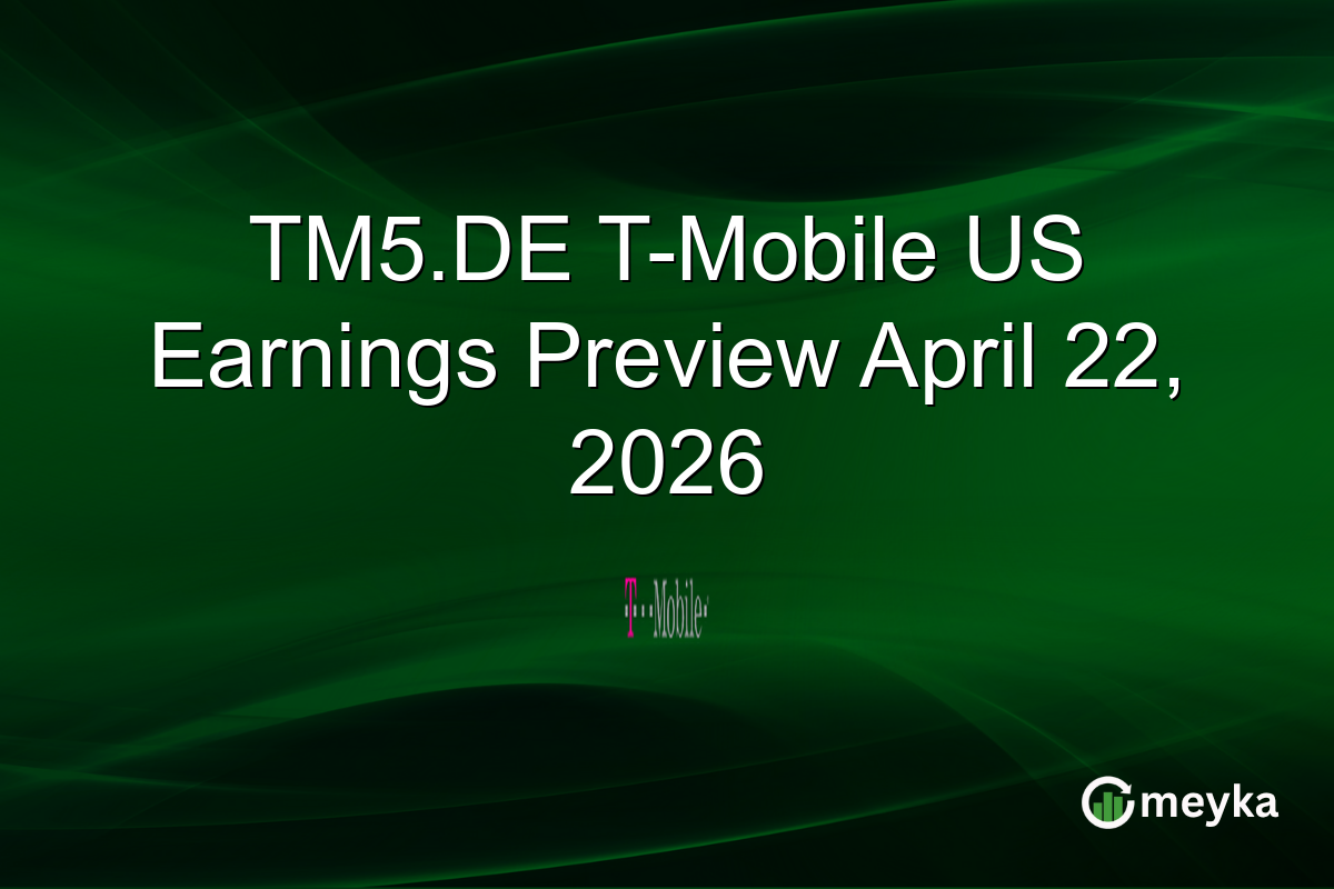 TM5.DE T-Mobile US Earnings Preview April 22, 2026