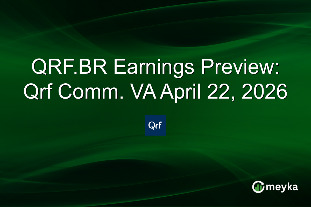 QRF.BR Earnings Preview: Qrf Comm. VA April 22, 2026