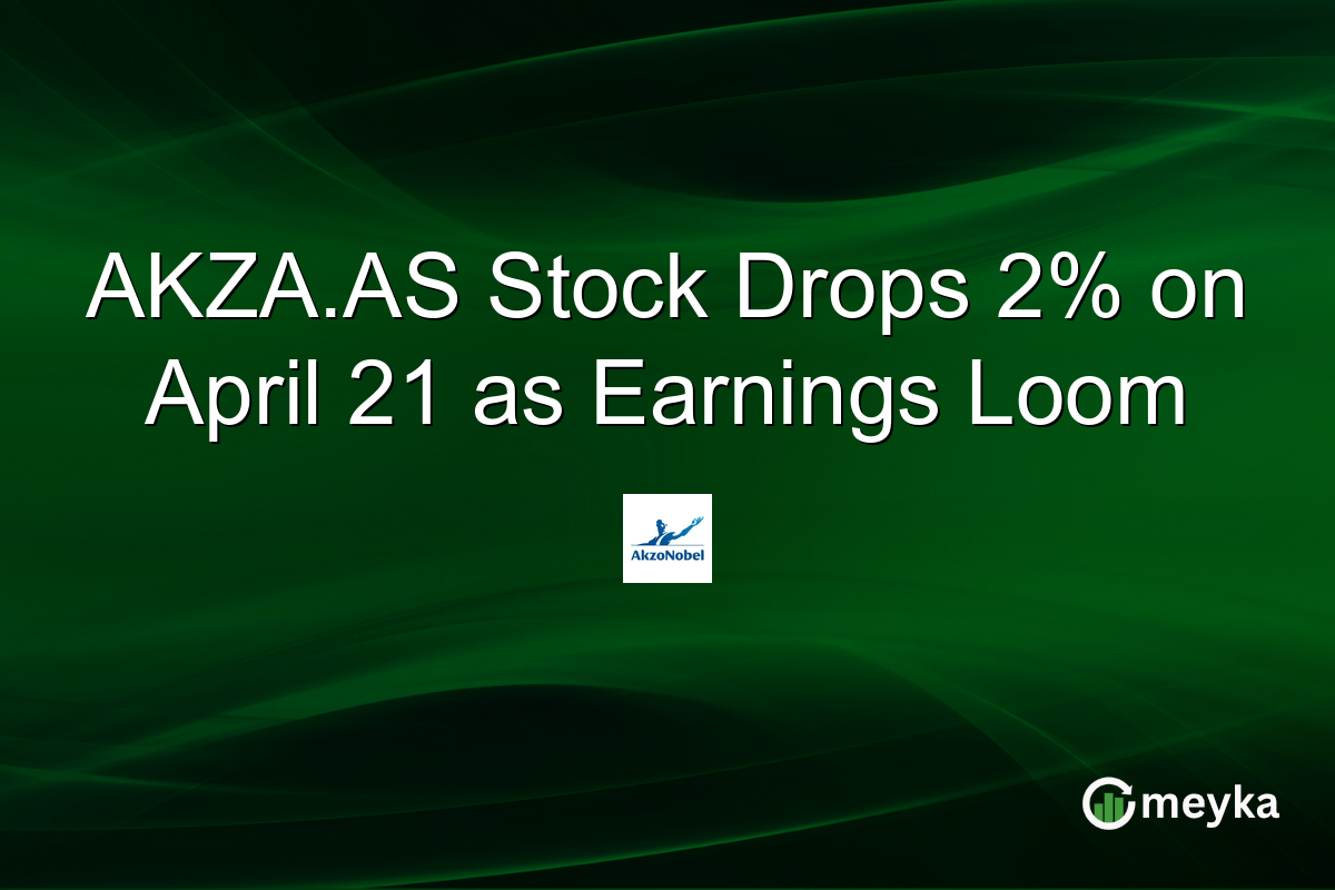 AKZA.AS Stock Drops 2% on April 21 as Earnings Loom