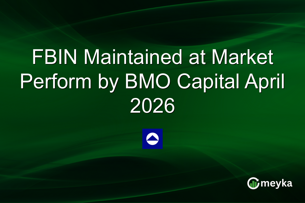 FBIN Maintained at Market Perform by BMO Capital April 2026