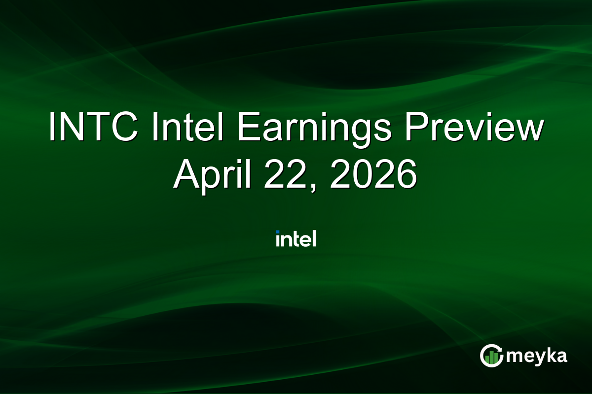 INTC Intel Earnings Preview April 22, 2026
