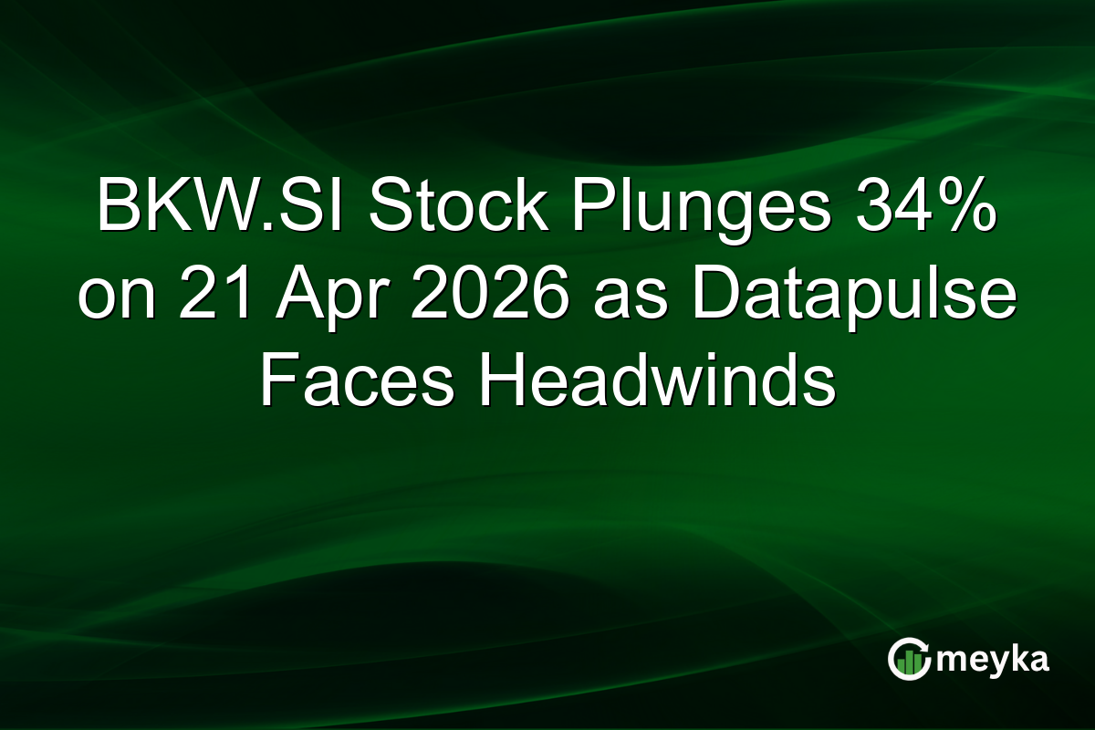 BKW.SI Stock Plunges 34% on 21 Apr 2026 as Datapulse Faces Headwinds