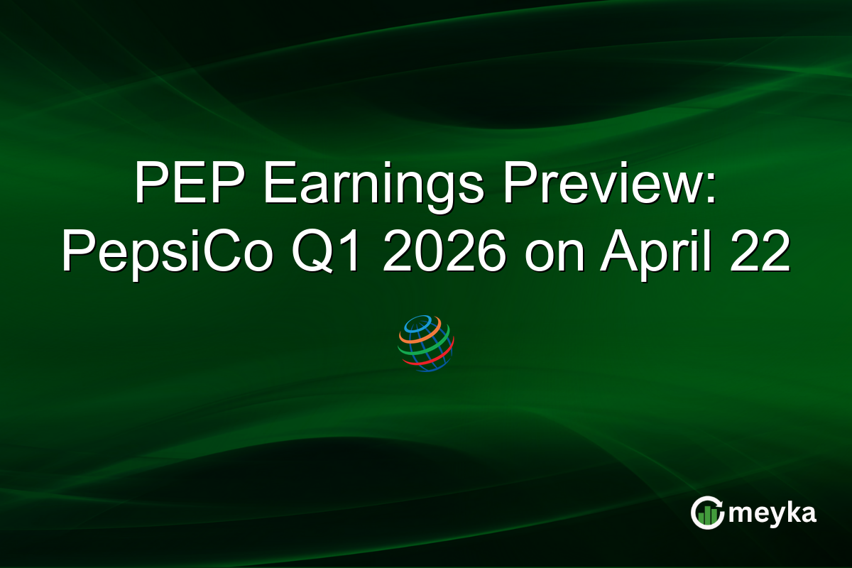 PEP Earnings Preview: PepsiCo Q1 2026 on April 22