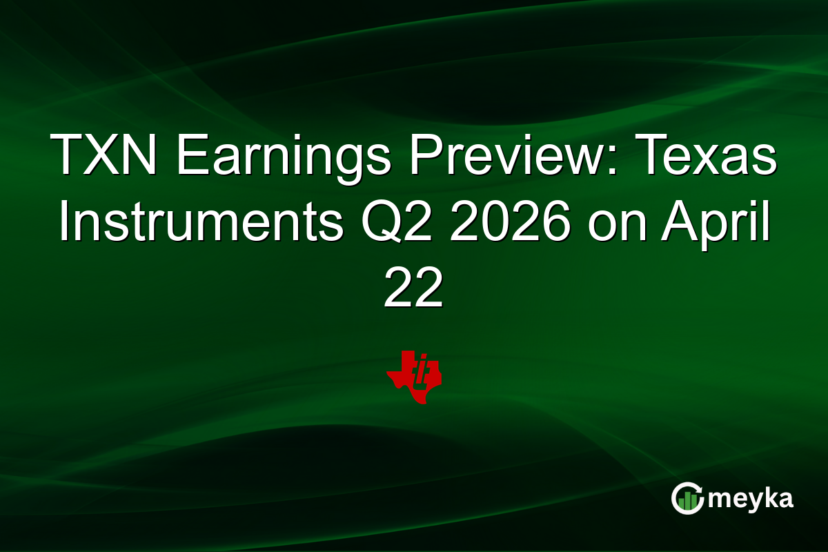 TXN Earnings Preview: Texas Instruments Q2 2026 on April 22