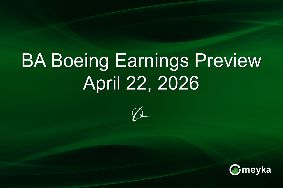 BA Boeing Earnings Preview April 22, 2026
