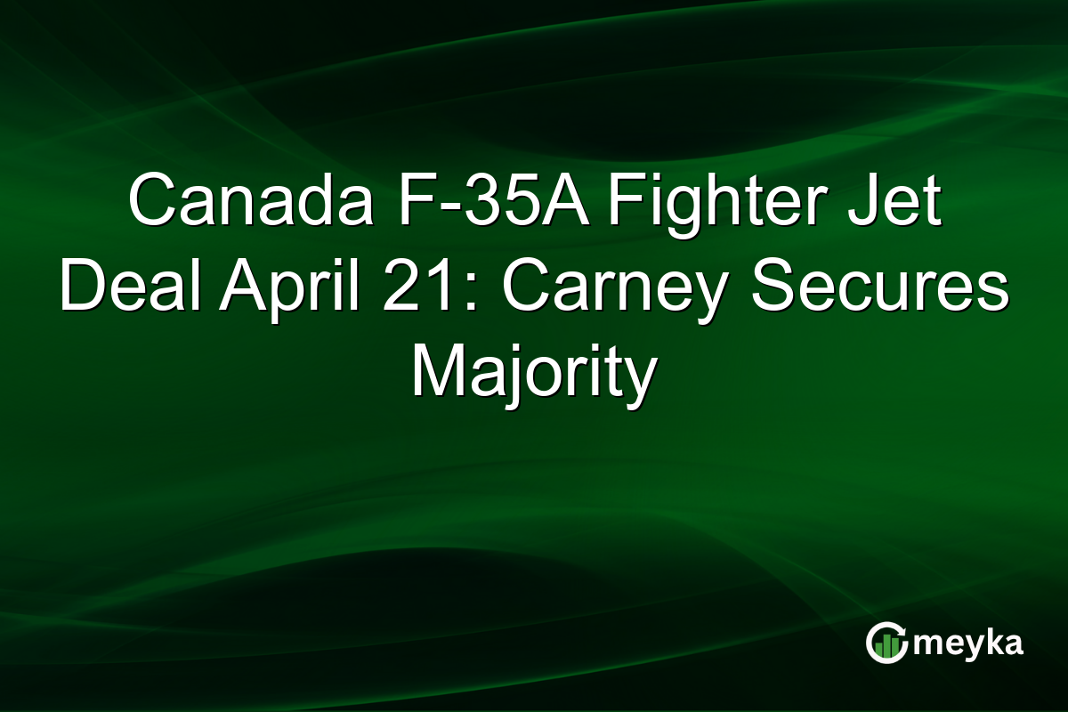 Canada F-35A Fighter Jet Deal April 21: Carney Secures Majority