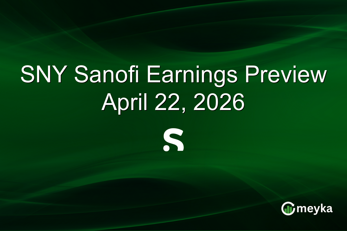 SNY Sanofi Earnings Preview April 22, 2026