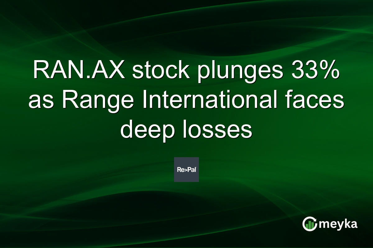 RAN.AX stock plunges 33% as Range International faces deep losses