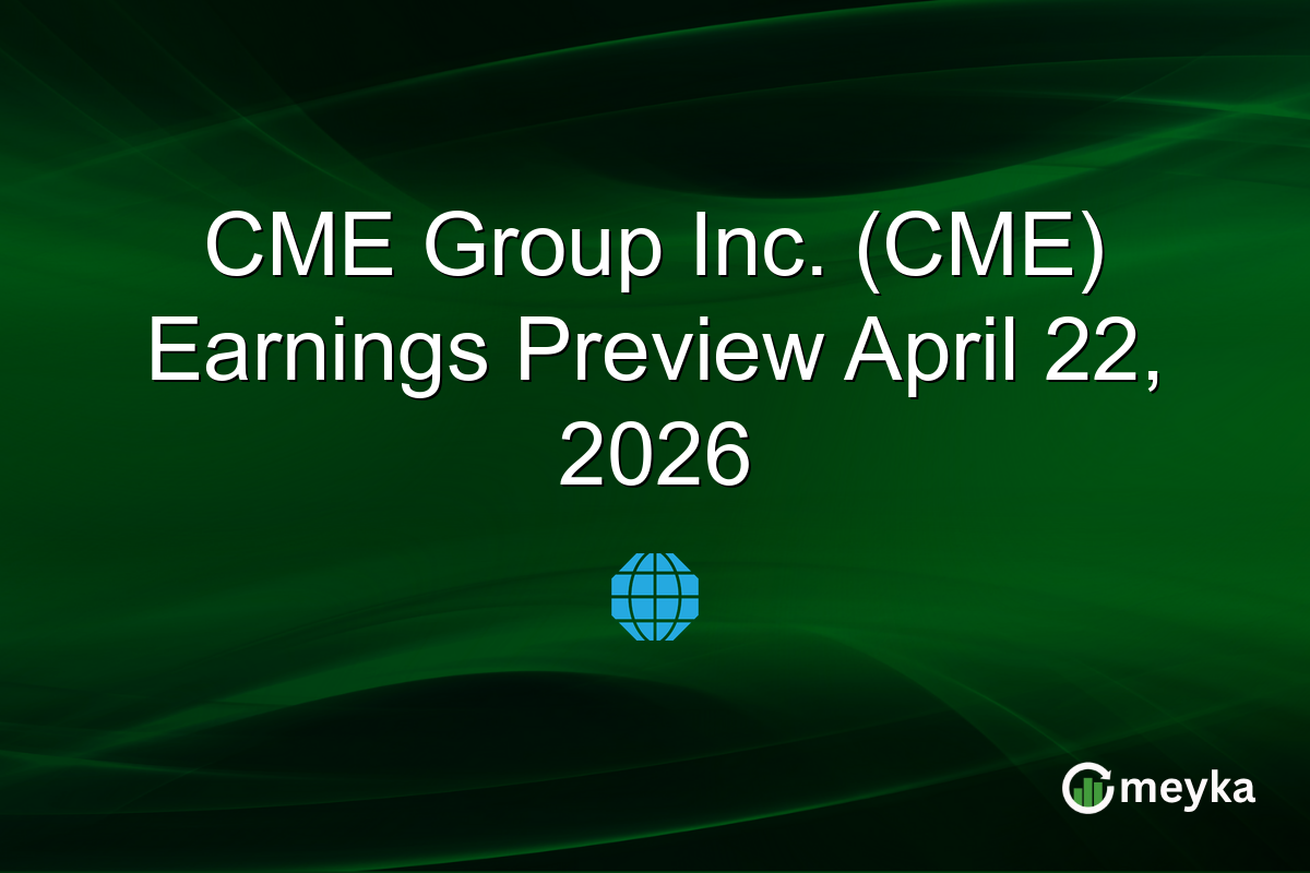 CME Group Inc. (CME) Earnings Preview April 22, 2026