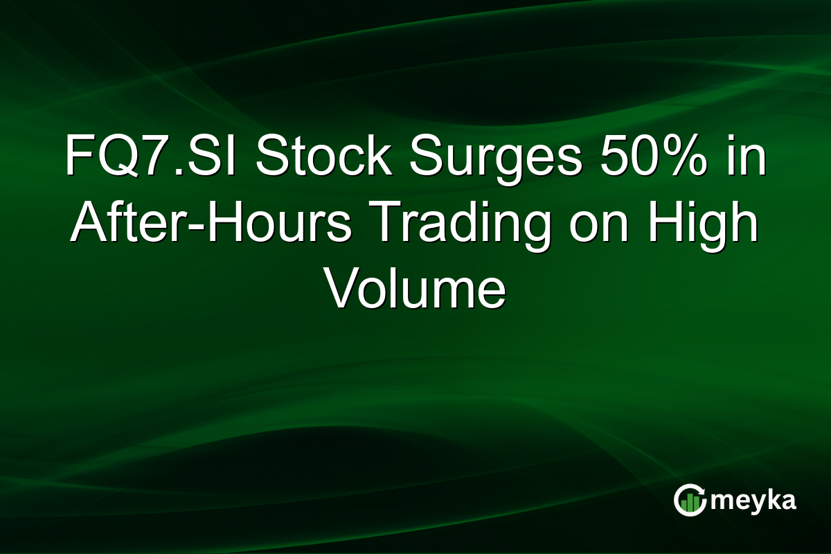 FQ7.SI Stock Surges 50% in After-Hours Trading on High Volume