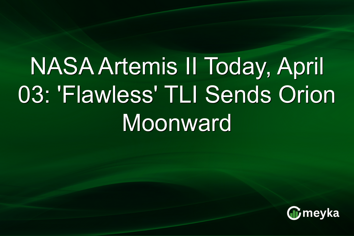 NASA Artemis II Today, April 03: ‘Flawless’ TLI Sends Orion Moonward