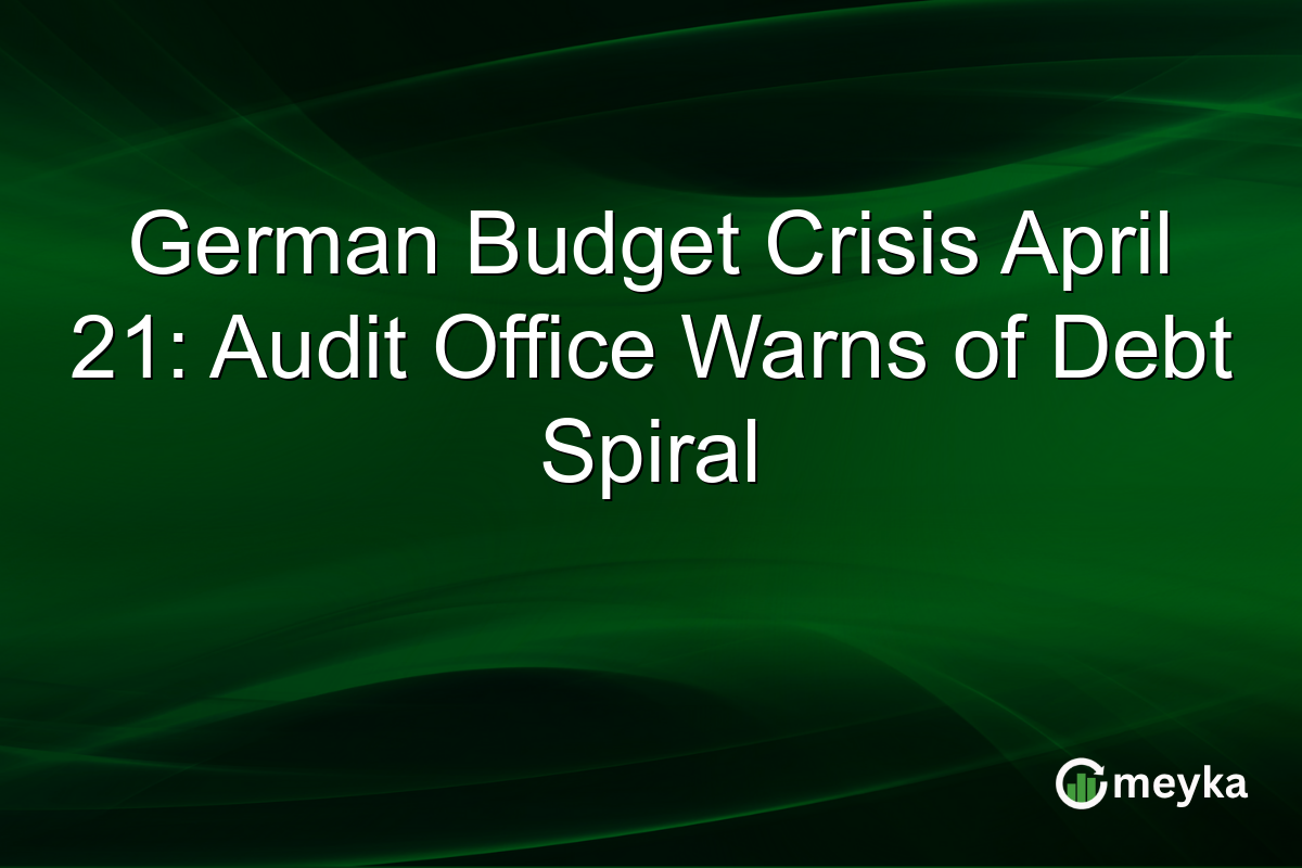 German Budget Crisis April 21: Audit Office Warns of Debt Spiral