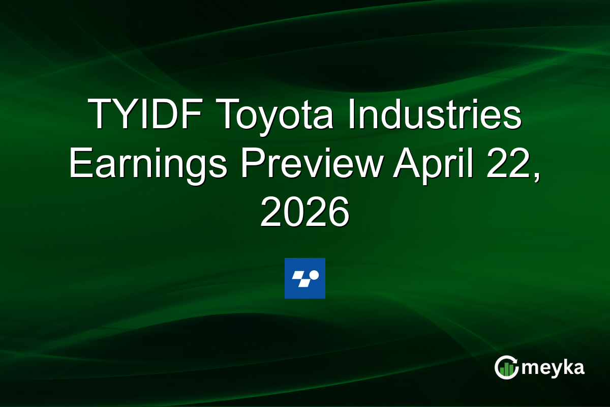 TYIDF Toyota Industries Earnings Preview April 22, 2026
