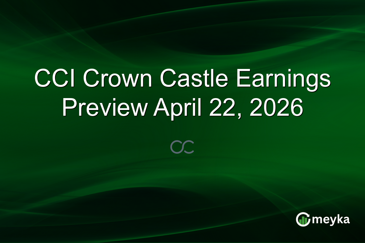 CCI Crown Castle Earnings Preview April 22, 2026