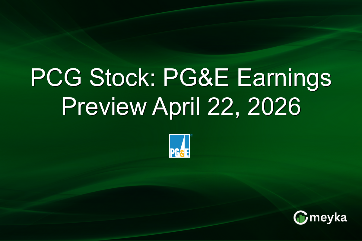 PCG Stock: PG&E Earnings Preview April 22, 2026