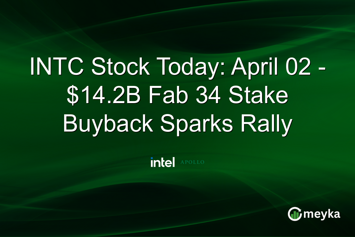 INTC Stock Today: April 02 – $14.2B Fab 34 Stake Buyback Sparks Rally