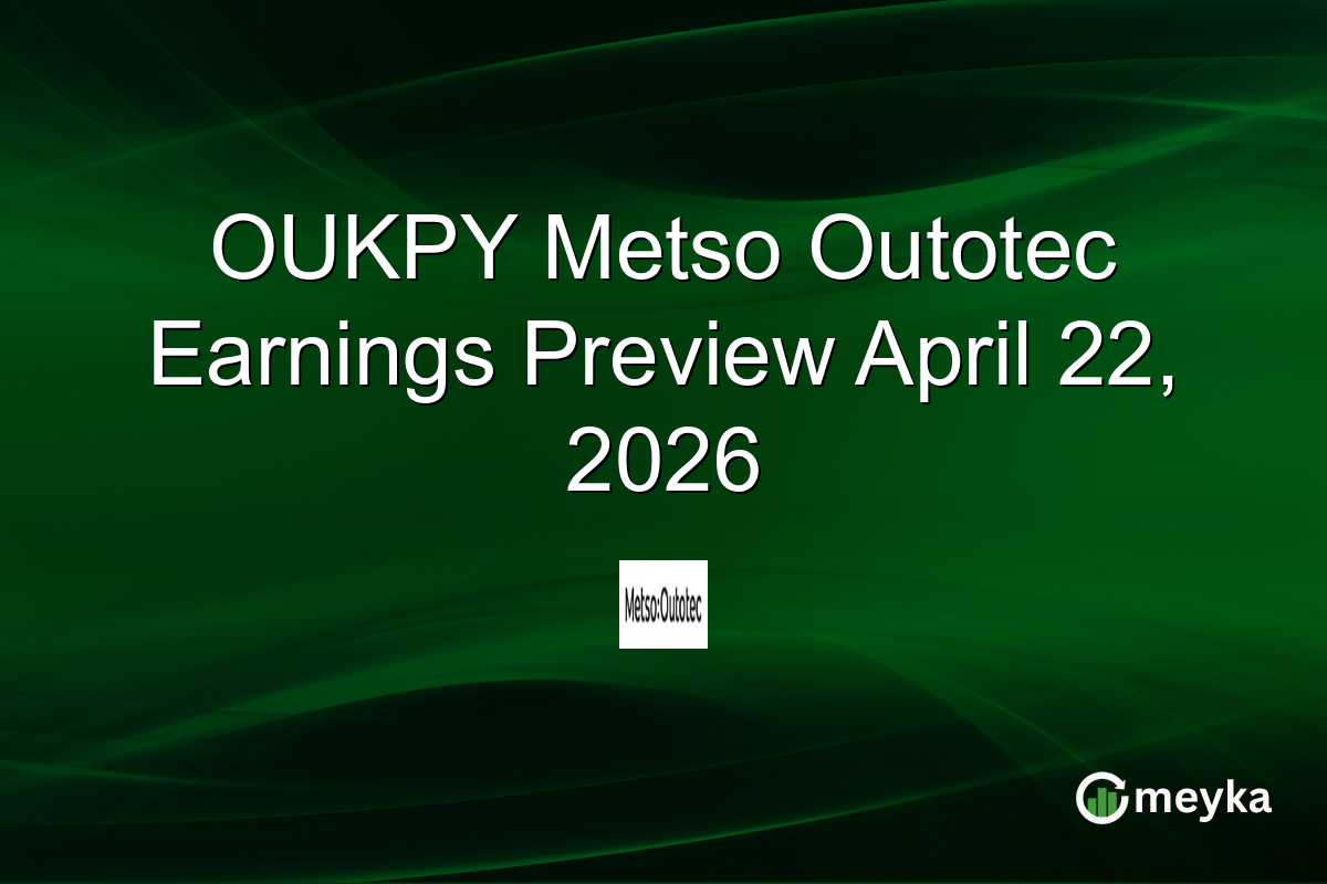 OUKPY Metso Outotec Earnings Preview April 22, 2026