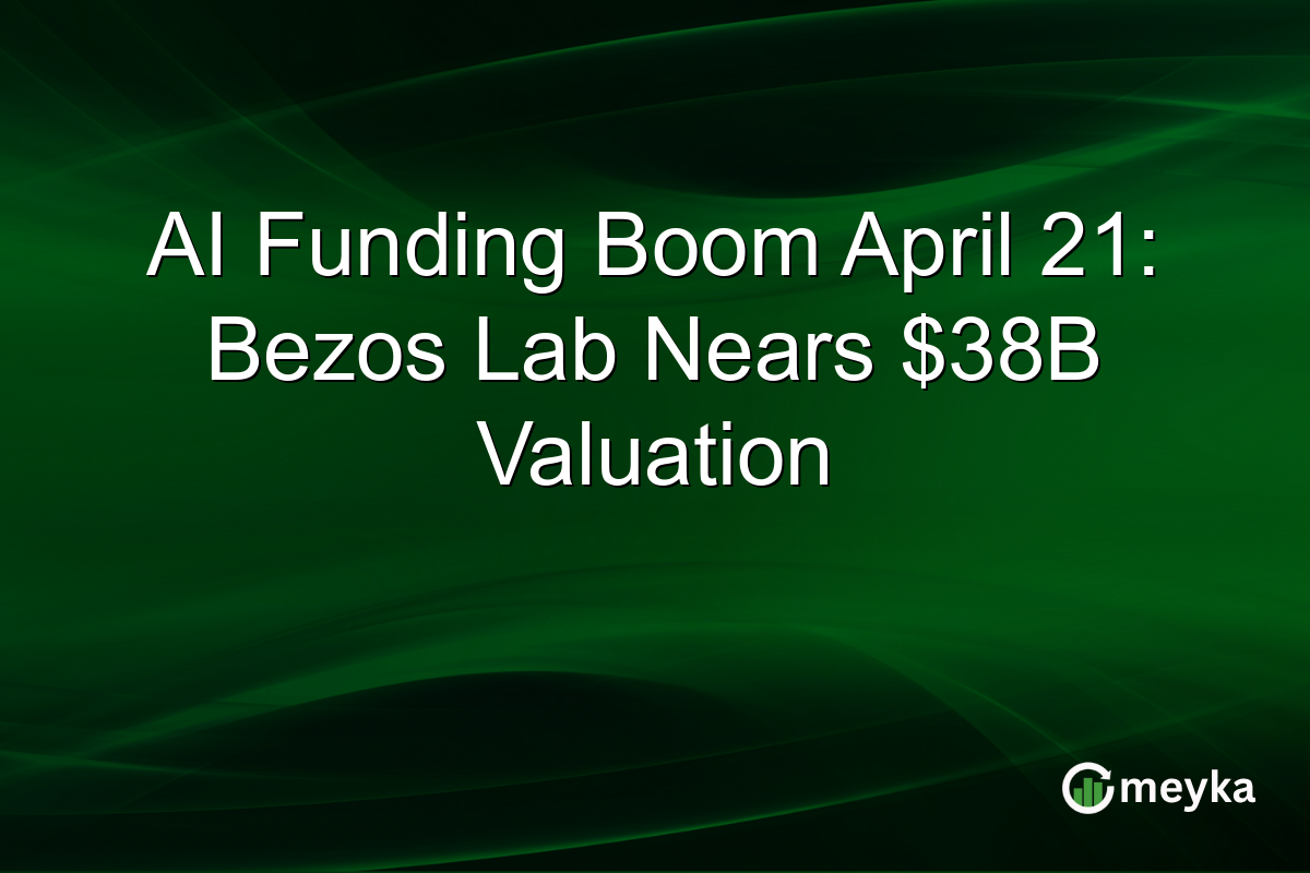 AI Funding Boom April 21: Bezos Lab Nears $38B Valuation