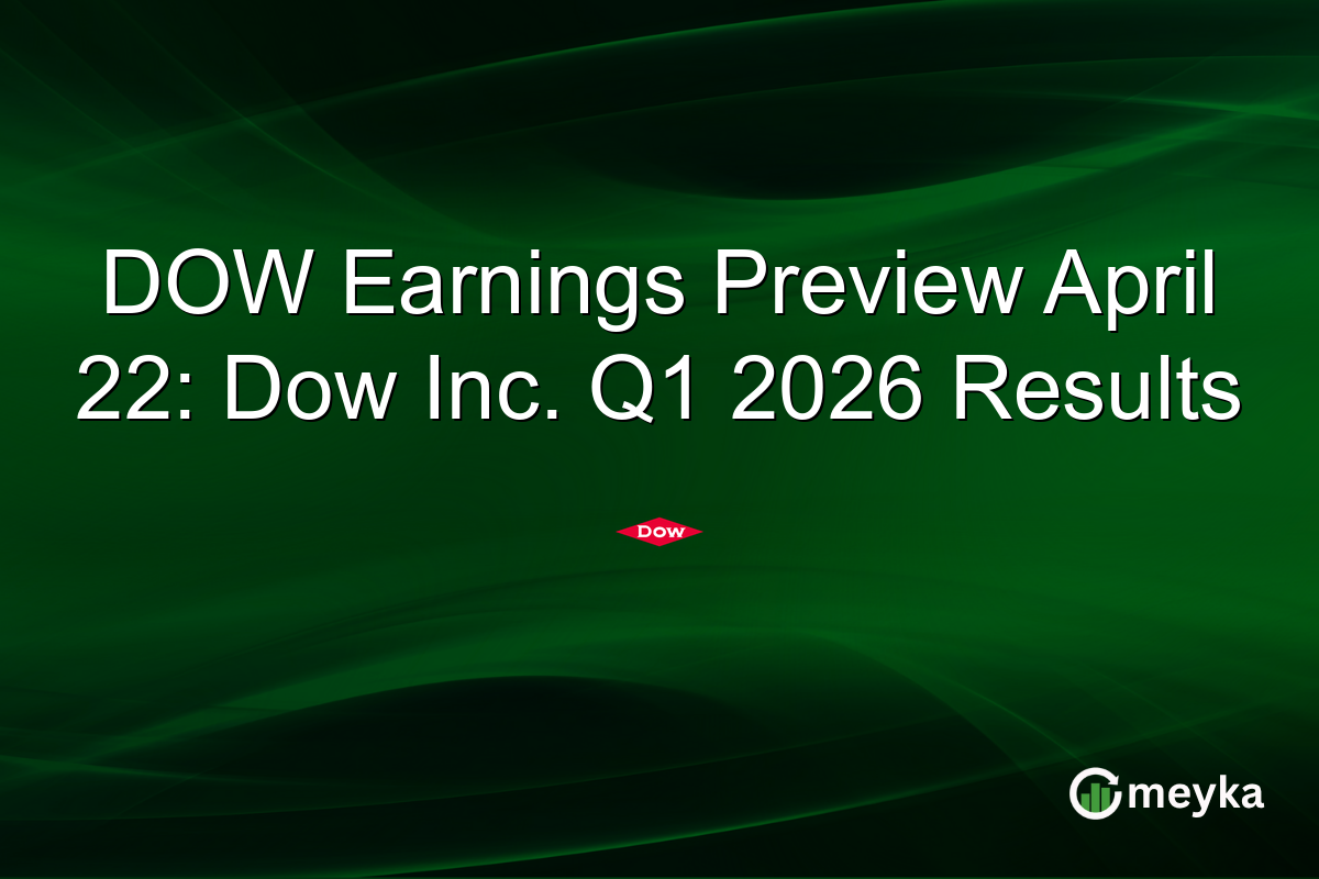 DOW Earnings Preview April 22: Dow Inc. Q1 2026 Results