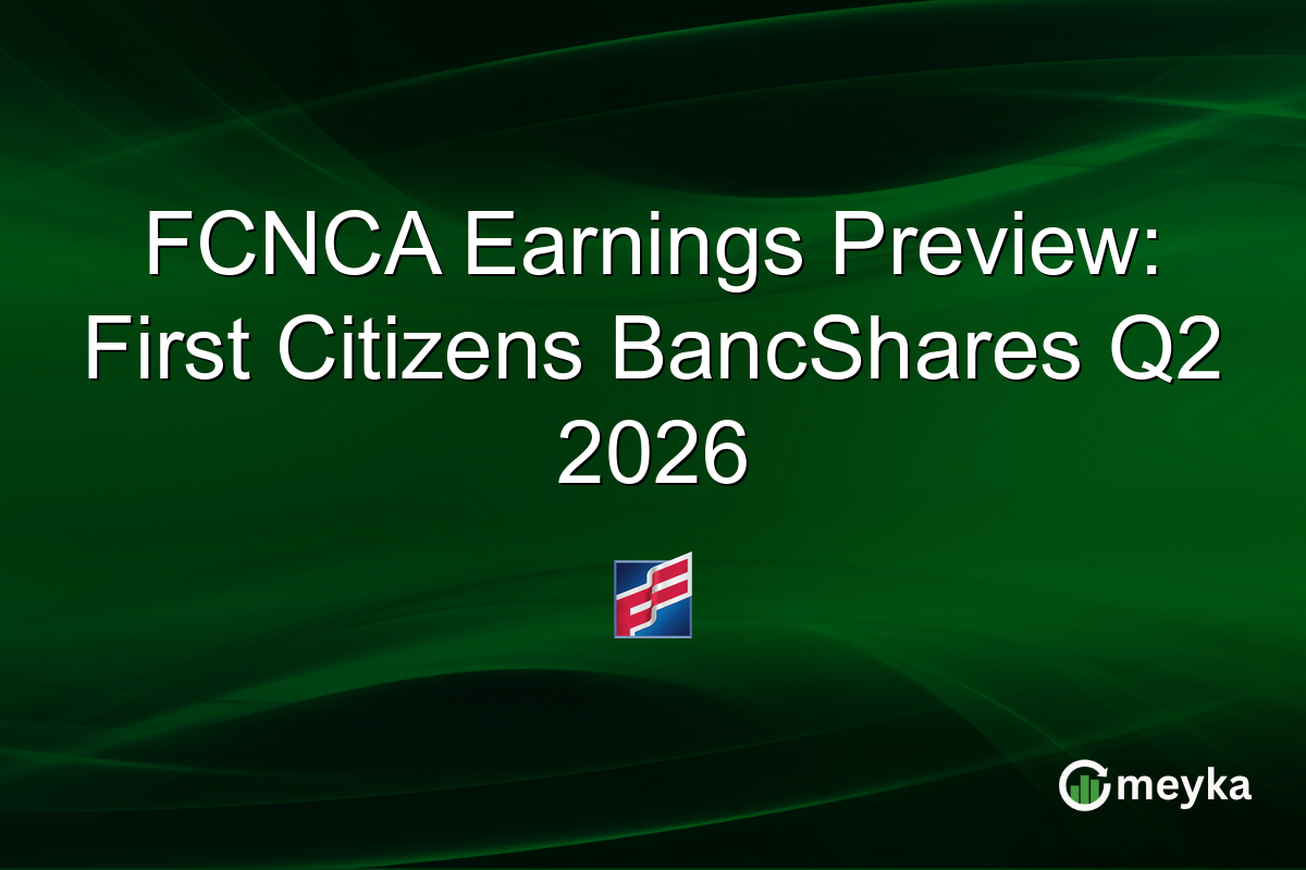 FCNCA Earnings Preview: First Citizens BancShares Q2 2026