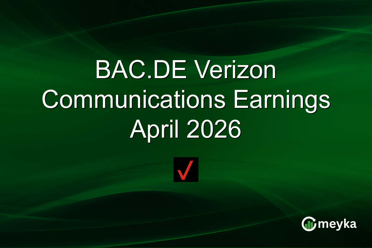 BAC.DE Verizon Communications Earnings April 2026