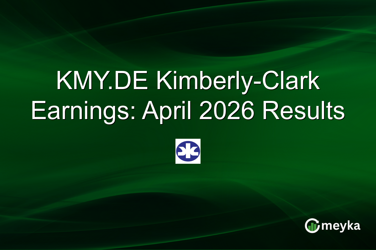 KMY.DE Kimberly-Clark Earnings: April 2026 Results