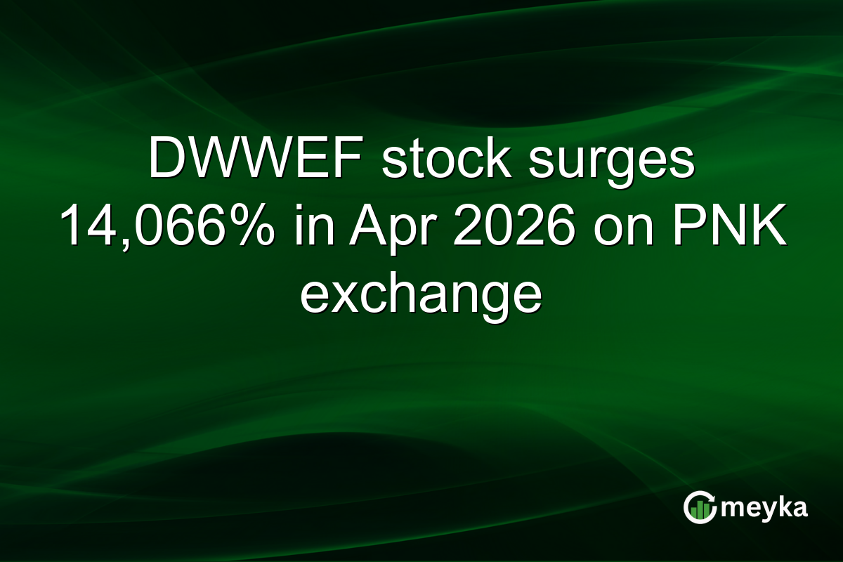 DWWEF stock surges 14,066% in Apr 2026 on PNK exchange
